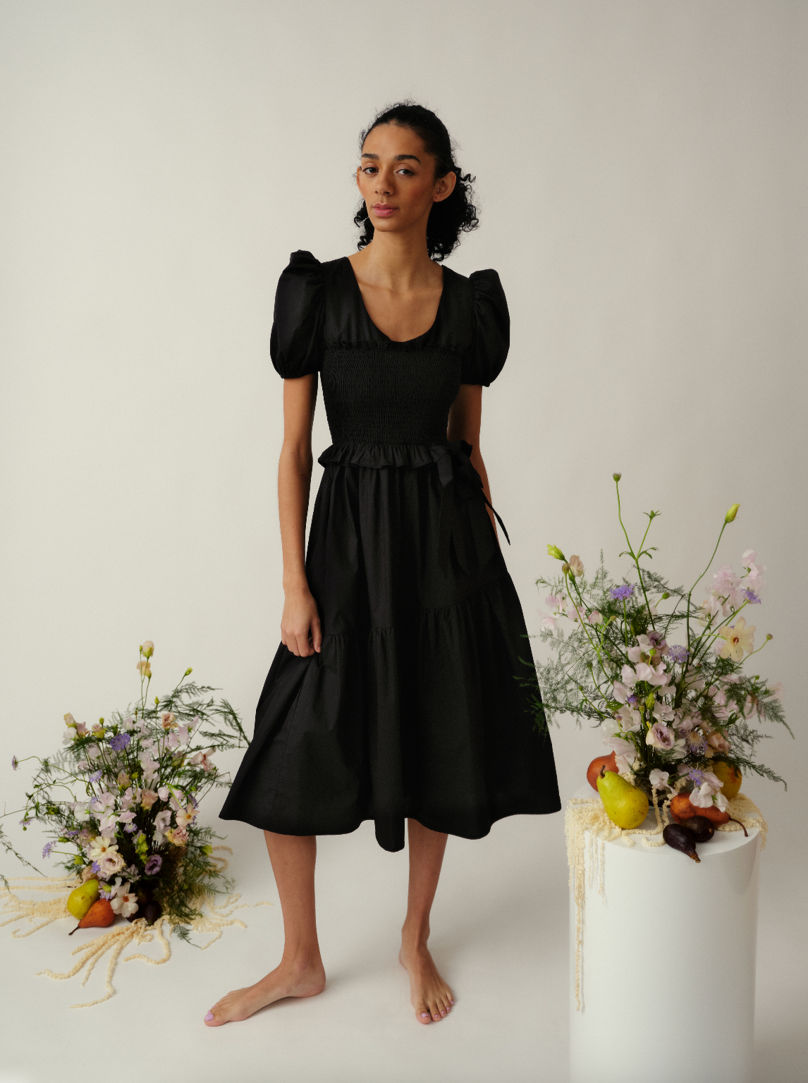 Black Cotton Dress