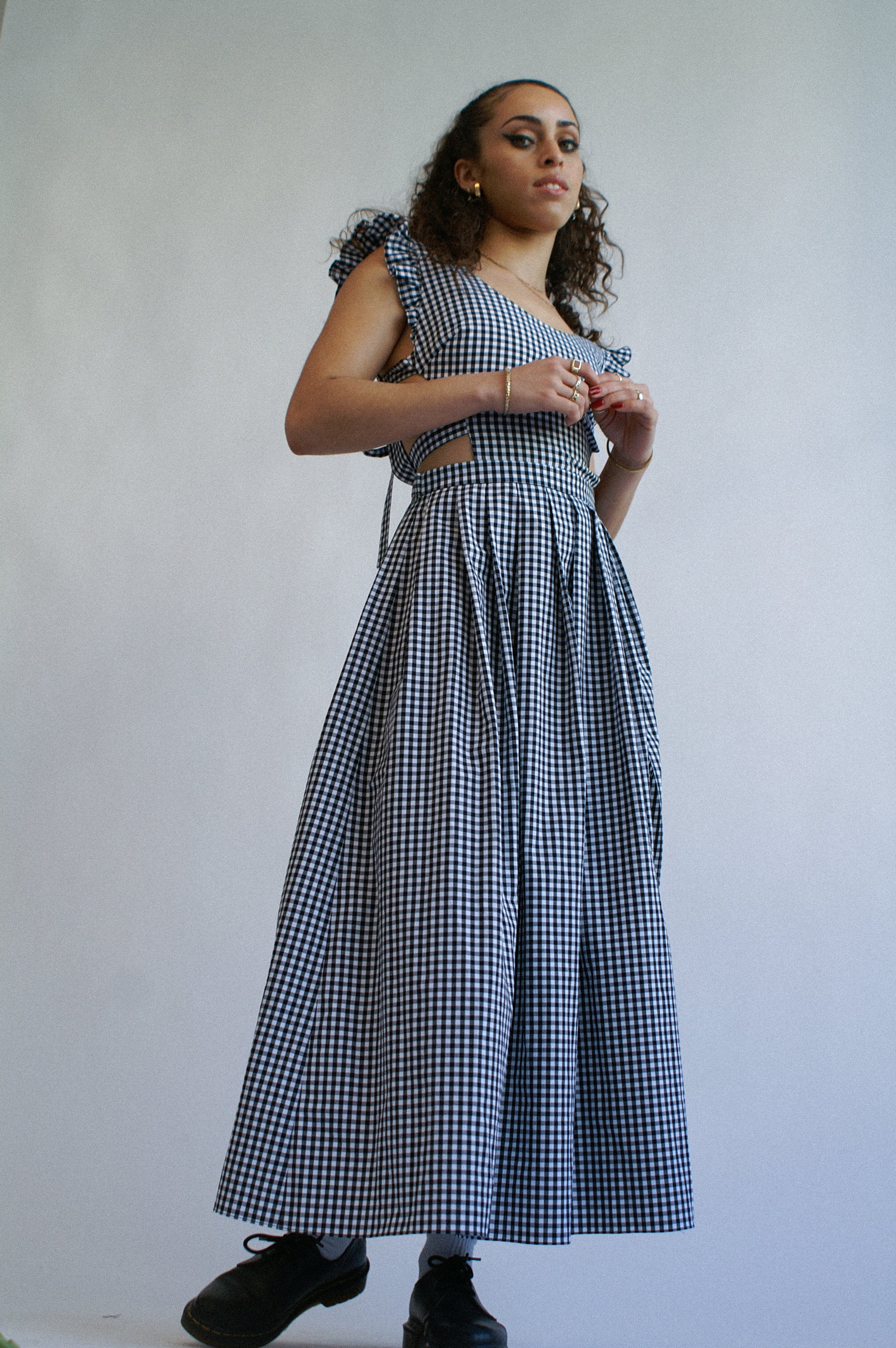 Panda Dress | Gingham