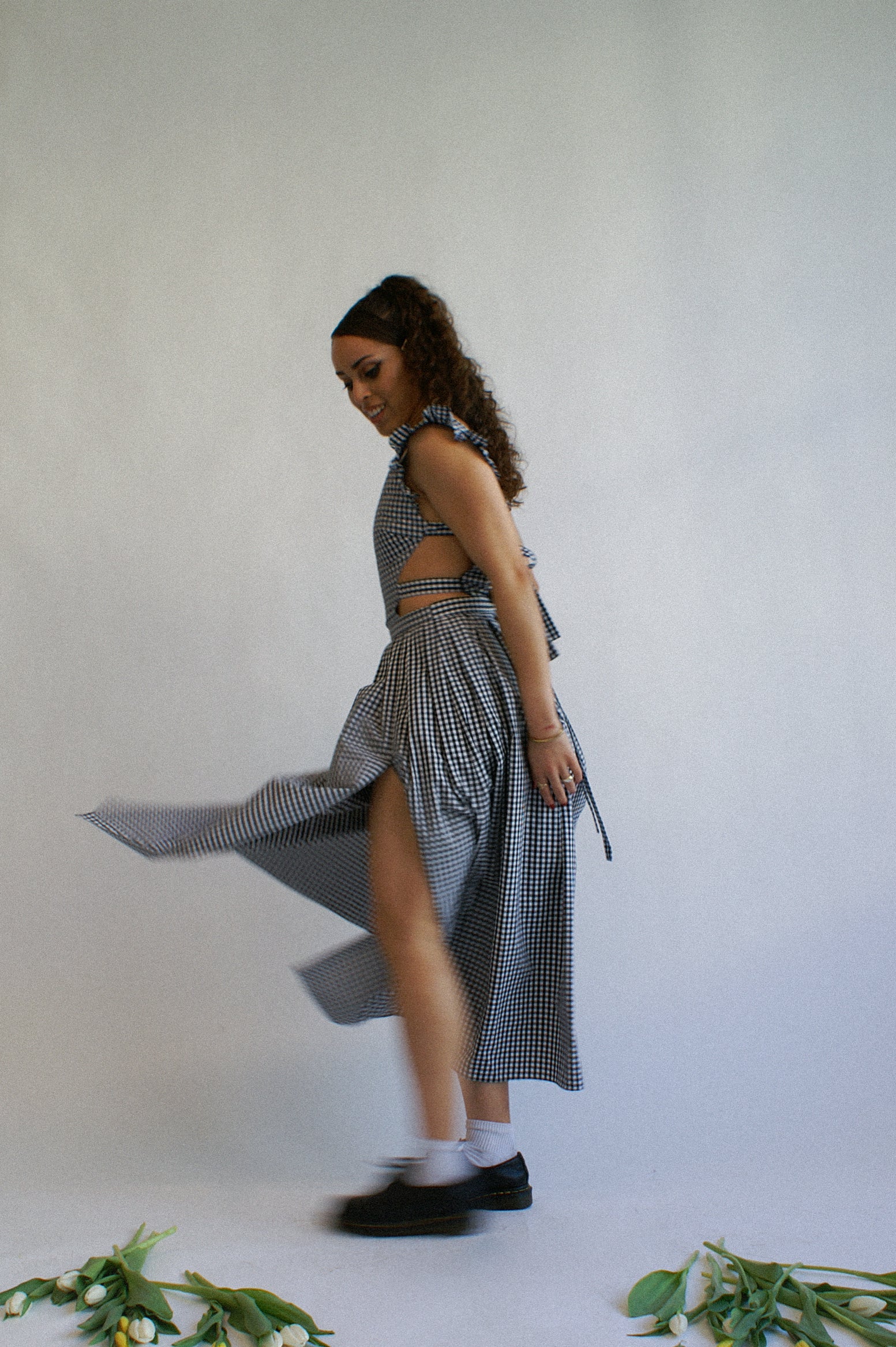 Panda Dress | Gingham