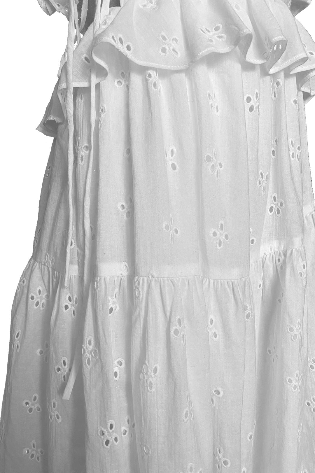 Camilla Dress | Milk Eyelet ALLINA LIU