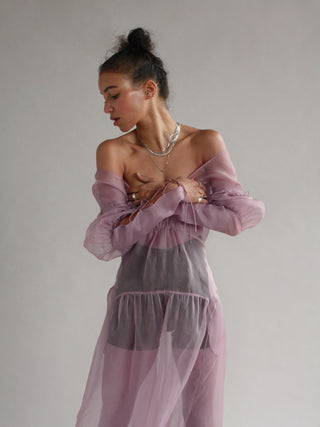 Persephone Dress | Iris Silk Organza