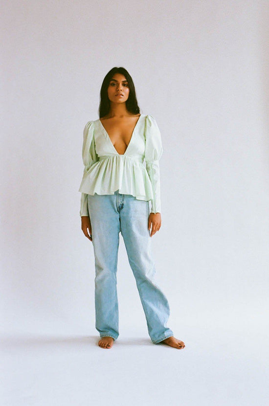 Freya Top | Spearmint ALLINA LIU 